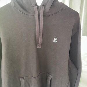 Men's Charcoal Psycho Bunny Hoodie